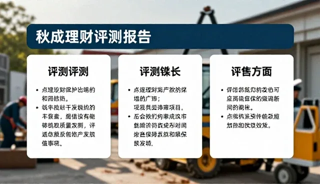 秋成理财评测报告：选型建议中的两个关键环节